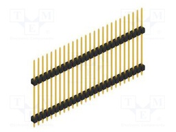 Connector: pin strips; pin header; male; PIN: 26; 2.54mm; THT; 1x26