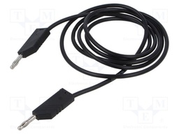 Test lead; 60VDC; 30VAC; 32A; Len: 1.5m; black; Material: brass