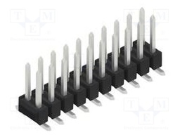 Connector: pin strips; pin header; male; PIN: 20; 2.54mm; SMT; 2x10