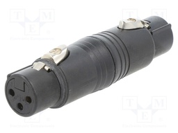 ADAPTER XLRF 3POLE  XLRF BLACK