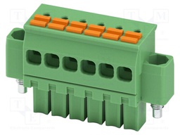 PCB connector, nominal cross section: 1.5 mm2, color: green,