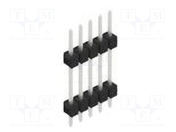 Connector: pin strips; pin header; male; PIN: 5; 2.54mm; THT; 1x5
