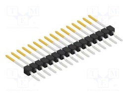 Connector: pin strips; pin header; male; PIN: 16; 2.54mm; SMT; 1x16