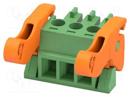 PCB connector, nominal cross section: 1.5 mm2, color: green,
