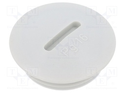 Stopper; PG16; IP56; Mat: polyamide; Body: light grey; Thread: PG