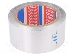 Tape: duct; W: 50mm; L: 50m; D: 30um; grey; acrylic; aluminium; 3%