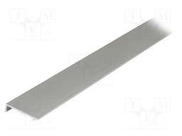 Cover; silver; aluminium; Application: STEP10; anodized