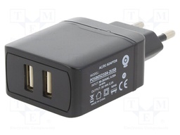 Power supply: switched-mode; voltage source; 5VDC; 2A; 10W; plug