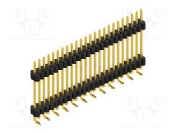 Connector: pin strips; pin header; male; PIN: 24; 1.27mm; SMT; 1x24