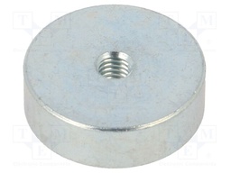 Magnet: permanent; neodymium; 105N; Ø: 20mm; H: 6mm; steel
