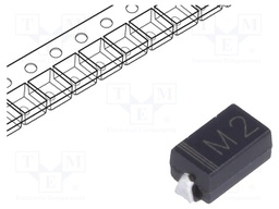 Diode: rectifying; SMD; 100V; 1A; Package: reel,tape; SMA; Ifsm: 30A
