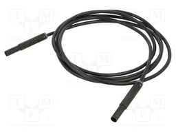 Test lead; 32A; banana plug 4mm,both sides; insulated; Len: 2m