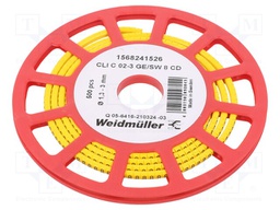 Markers for cables and wires; 1.3÷3mm; PVC; -30÷80°C; leaded