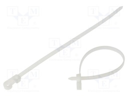 Cable tie; with fixing lugs; L: 200mm; W: 4.6mm; polyamide; 215N