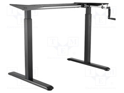 Desk frame; V: with manual height-adjustable