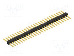 Connector: pin strips; pin header; male; PIN: 26; 2.54mm; SMT; 1x26