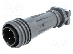 Connector: circular; plug; male; PIN: 3; EXPlora; Contacts: brass