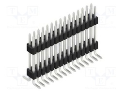 Connector: pin strips; pin header; male; PIN: 30; 1.27mm; SMT; 2x15