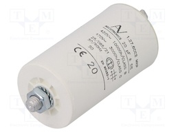 Capacitor: motors, run; 20uF; 420VAC; Ø45x74mm; -25÷85°C; ±5%