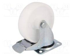 Transport wheel; Ø: 125mm; W: 40mm; H: 156mm; torsional with lock