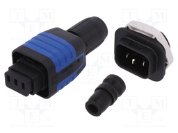 Connector: AC supply; 6.3x0,8mm connectors,screw terminal; 10A