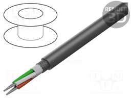Wire; Manhattan™; 12x28AWG; shielded,tinned copper braid; PVC