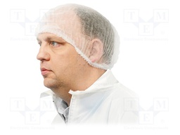 Hair nets; 530mm; 1000pcs; Features: disposable; blue