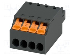 PCB connector, nominal cross section: 1.5 mm2, color: black,