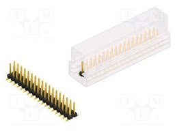 Connector: pin strips; pin header; male; PIN: 36; 2.54mm; SMT; 2x18