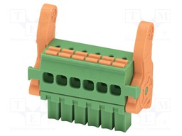 PCB connector, nominal cross section: 1.5 mm2, color: green,