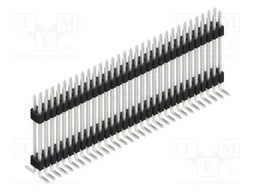 Connector: pin strips; pin header; male; PIN: 62; 1.27mm; SMT; 2x31