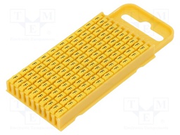 Markers for cables and wires; Label symbol: F; 4.3÷5.3mm; yellow