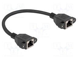 Extender Ethernet; S/FTP; Cat: 6a; RJ45 socket,both sides; 0.25m