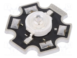 Power LED; STAR; ultraviolet; Pmax: 1W; 390-410nm; 130°; SMD; Proeon