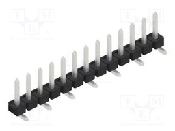 Connector: pin strips; pin header; male; PIN: 13; 2.54mm; SMT; 1x13