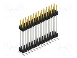 Connector: pin strips; pin header; male; PIN: 28; 2.54mm; SMT; 2x14