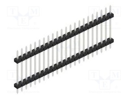 Connector: pin strips; pin header; male; PIN: 22; 2mm; THT; 1x22