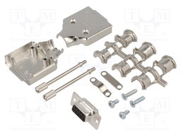D-Sub; PIN: 9; plug; female; turned contacts; straight; soldering