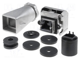 RJ45 housing; Locking: latch; IP67
