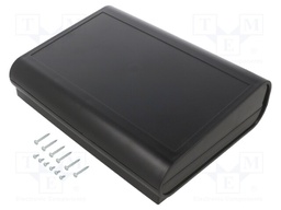 Enclosure: desktop; SOBREMESA; X: 268mm; Y: 200mm; Z: 76mm; ABS; black