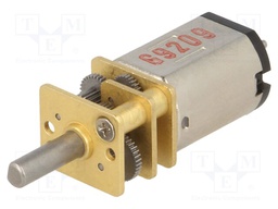 Motor: DC; with gearbox; HPCB; 6VDC; 1.5A; Shaft: D spring