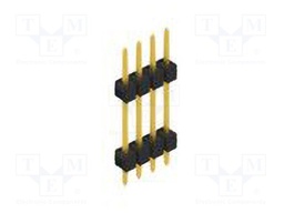 Connector: pin strips; pin header; male; PIN: 4; 2.54mm; THT; 1x4