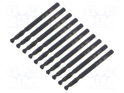 Drill bit; for metal; L: 46mm; high speed steel; short; Ø: 3mm