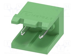 PCB headers, nominal cross section: 2.5 mm?, color: green, n