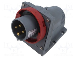 Connector: AC supply 3-phase; socket; male; angled; -25÷40°C; IP67