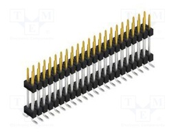 Connector: pin strips; pin header; male; PIN: 44; 2.54mm; SMT; 2x22