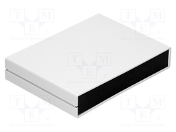 Enclosure: with panel; X: 225mm; Y: 165mm; Z: 40mm; ABS; light grey