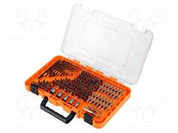 Kit: screwdriver bits; Phillips,Pozidriv®,slot; 120pcs.