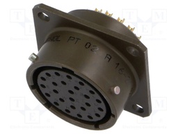 Connector: circular; socket; female; PT/451; 7.5A; 600V; PIN: 26
