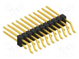 Connector: pin strips; pin header; male; PIN: 22; 2.54mm; SMT; 2x11